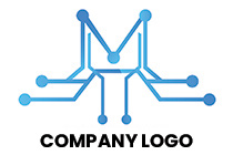 network owl or eagle logo