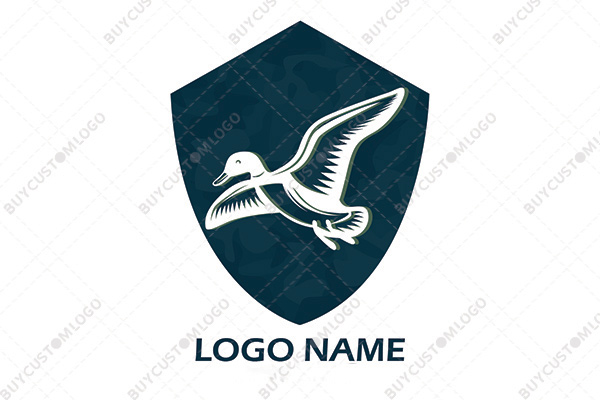 white mallard in the sky logo 