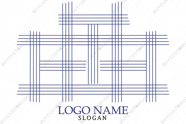 symmetric lines structure logo