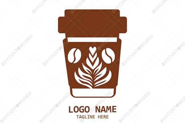 coffee cup monster logo