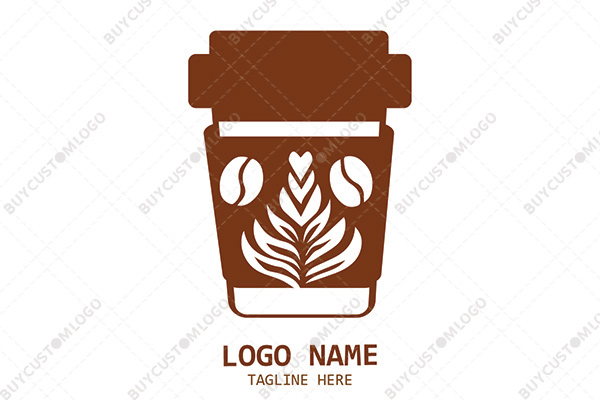 coffee cup monster logo