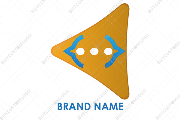 coding circular triangle logo