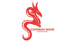 the red attacking dragon logo