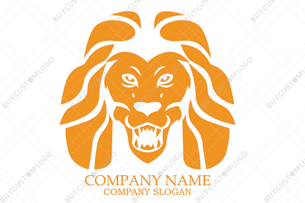 the angry monster lion logo