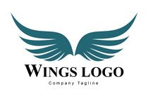 abstract sparrows wings logo