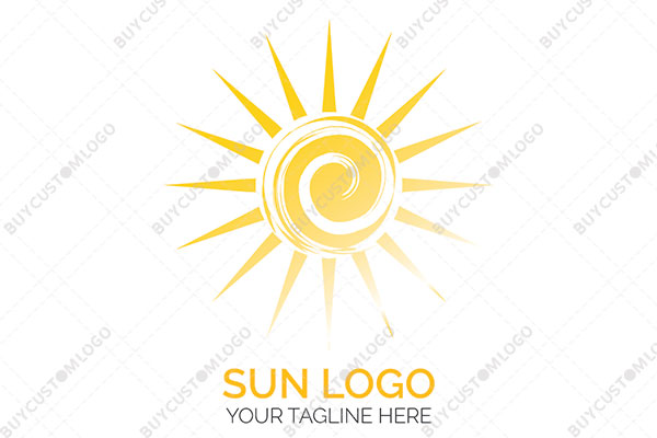 stirring liquid sun logo