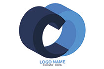 double c 3D logo