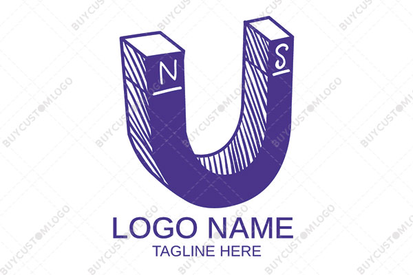 the indigo sketched magnet logo