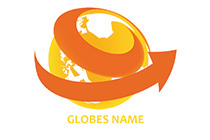 fiery globe logo