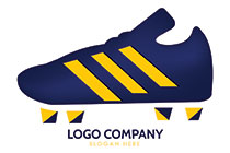 Football or Soccer Shoe Logo