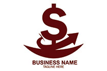dollar growth mascot logo