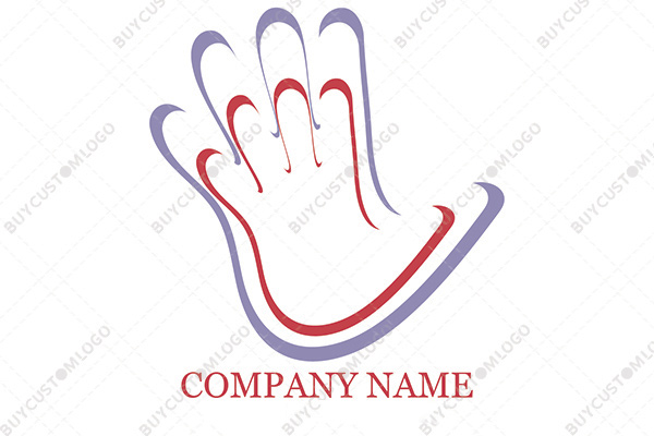 abstract hands logo