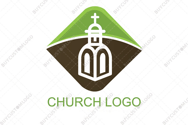 Church minaret logo