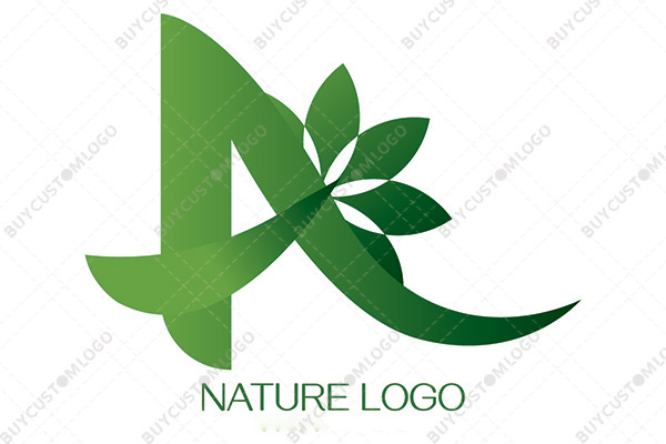 the peeking flower logo