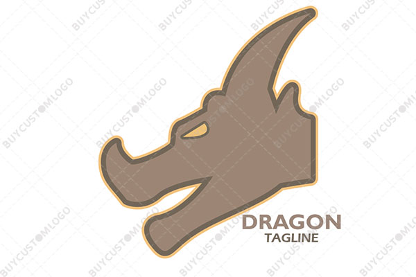 rhino dragon face logo