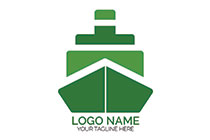 funnel ship front view organic logo