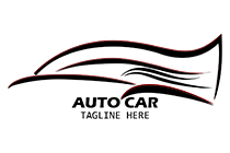 The futuristic abstract car logo