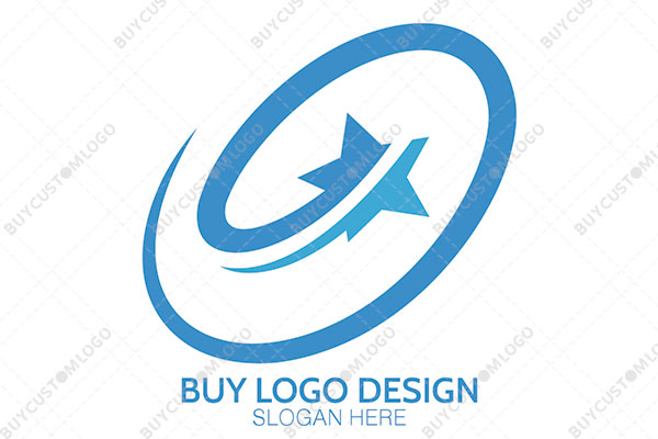 the blue flying star logo