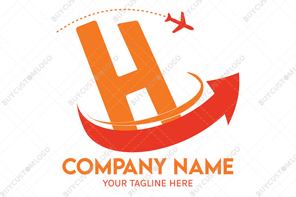 the fiery letter h logo