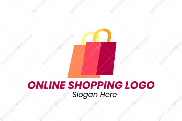 shopping bag lock logo