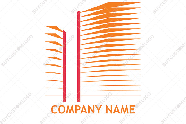 abstract grids building logo