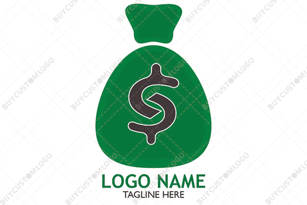 deformed dollar sign sack logo