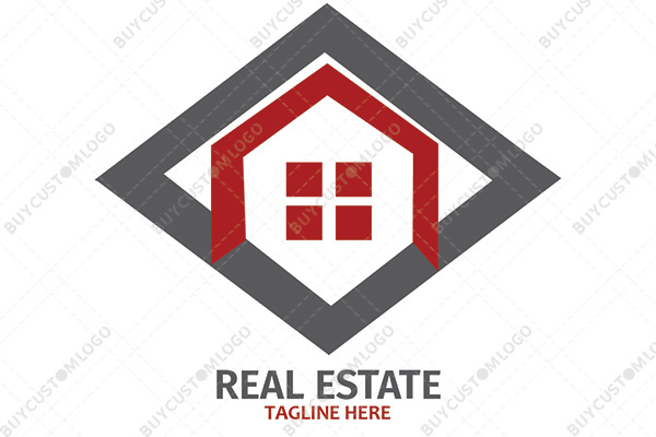 hut window rhombus logo