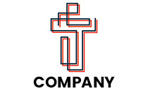 artistic cross logo