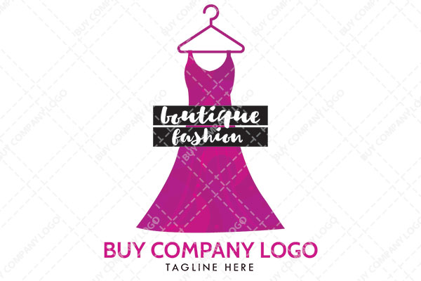 Abstract of Ball Gown in a Hanger Logo
