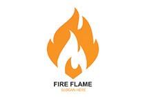 fire flames orange logo