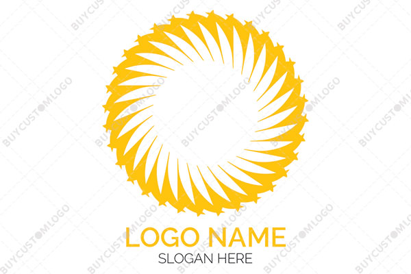 flower style sun logo