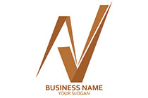 minimal AV or VA logo