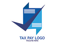 folded documents with check mark logo