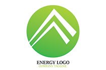 abstract gable roofs in a seal logo