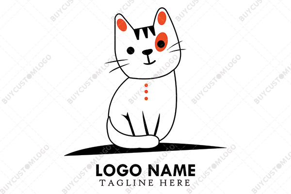 monoline happy cat logo