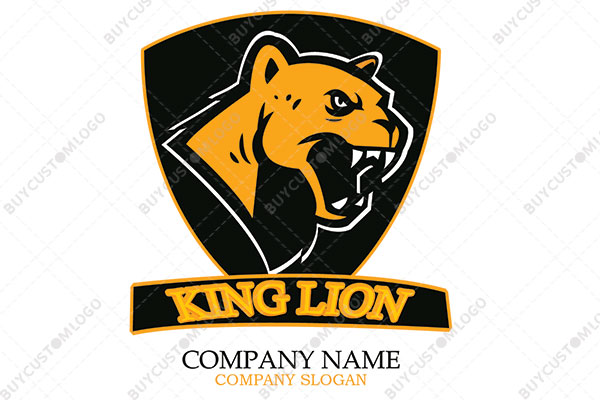 the angry young lion logo