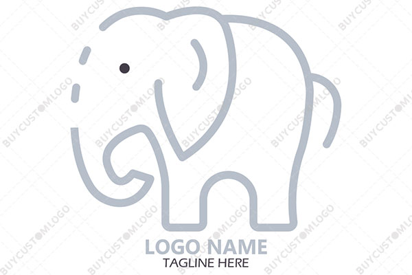 linework elephant logo