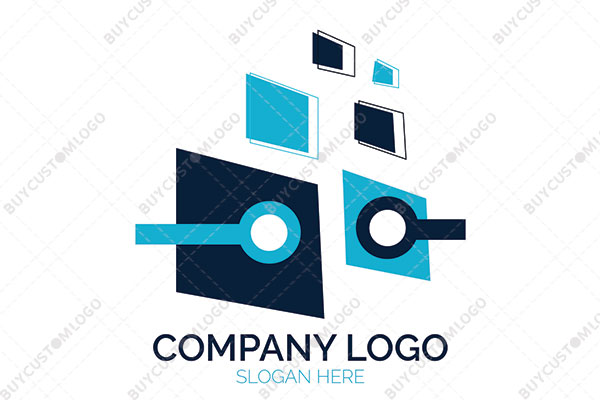 abstract files mascot logo
