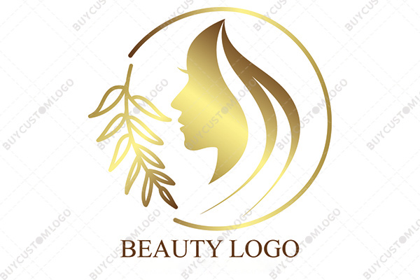 the golden beauty with herbs logo