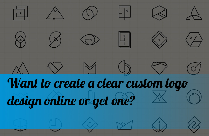 Want to create a clear custom logo design online or get one?