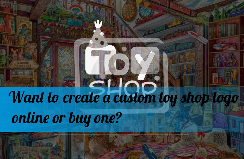 Want to create a custom toy shop logo online or buy one?