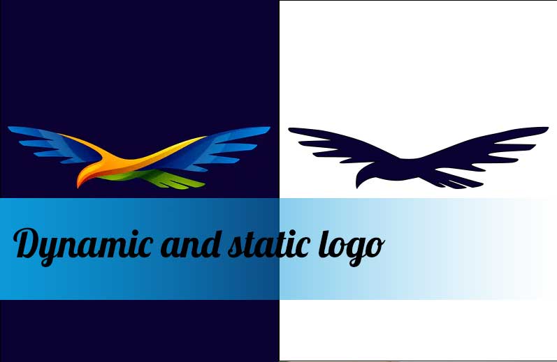 What is a dynamic and static logo?
